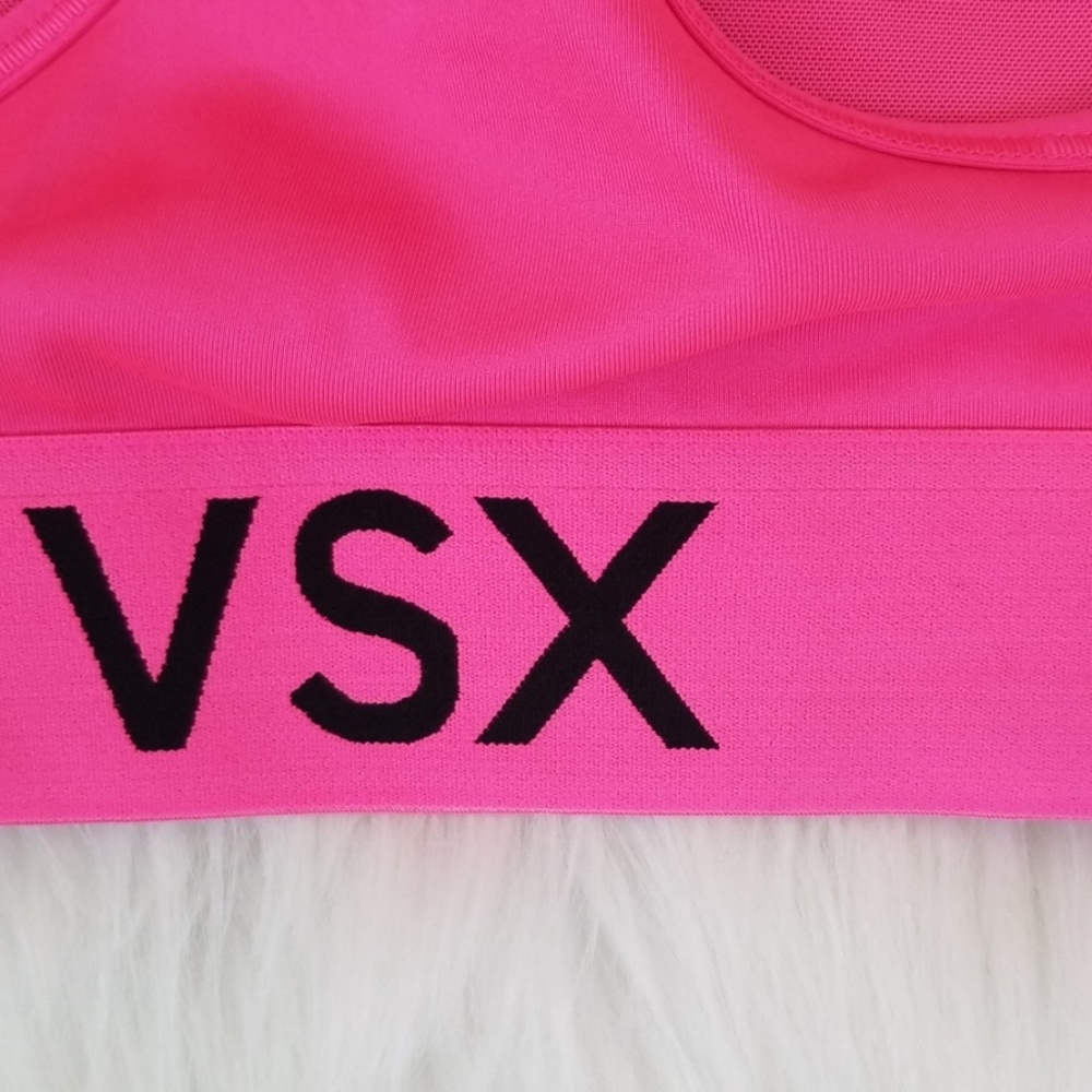Victoria's Secret Sports Bra Pink & Black Size S/P - Picture 4 of 5